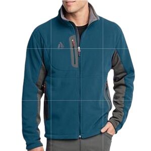 Eddie Bauer First Ascent POLARTEC Winter Mens Jacket LONG SLEEVE FLEECE BLUE XL